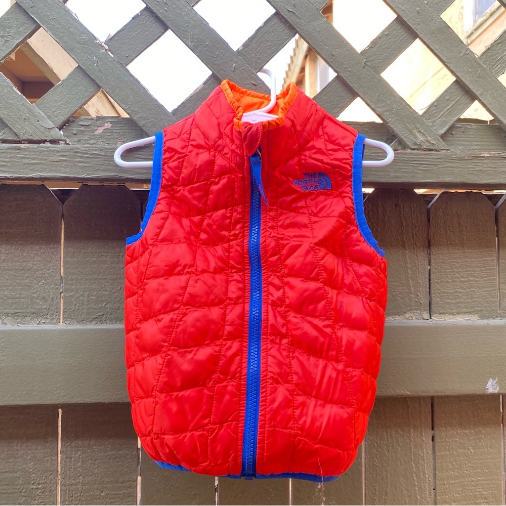 The North Face Kids Red and Blue Vest